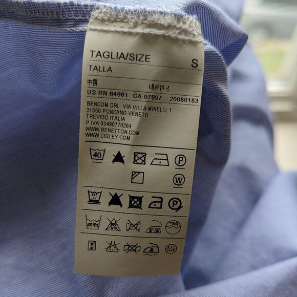 Italian cotton blouse- PLAYLIFE size S - Picture 12 of 15